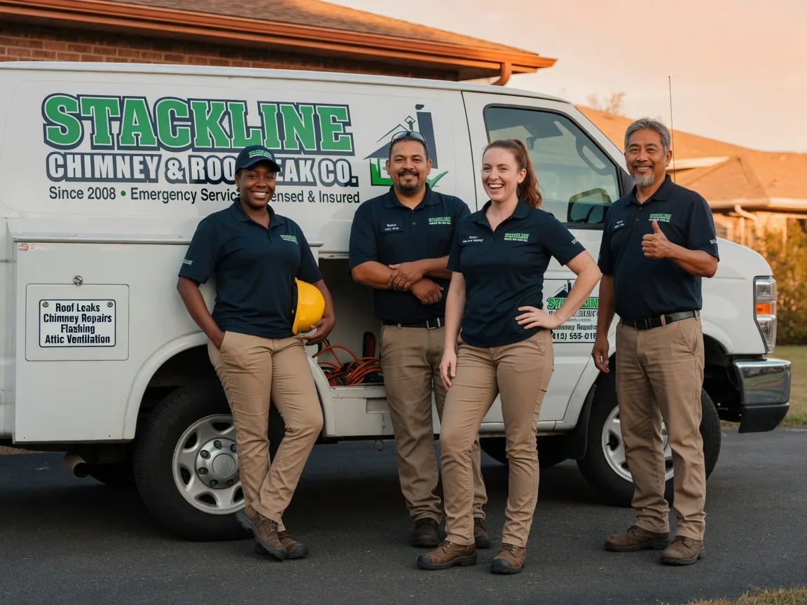 Chimney flashing repair company in Orrum, NC
